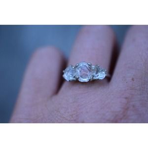 Raw Crystal Ring, Raw Stone Ring, Rings for Women, Stacking Ring, Raw Ge…